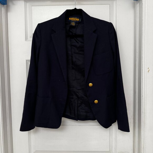 VINTAGE Ralph Lauren Rugby navy blazer with gold buttons - Picture 2 of 8